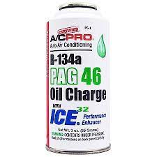 What is the r-134a oil charge?