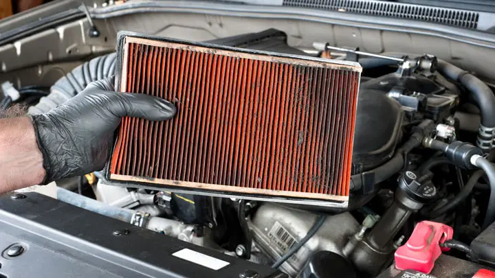 Dirty Air Filter Needs To Be Changed of utv