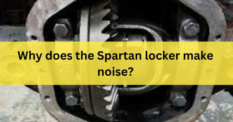 Why does the Spartan locker make noise?