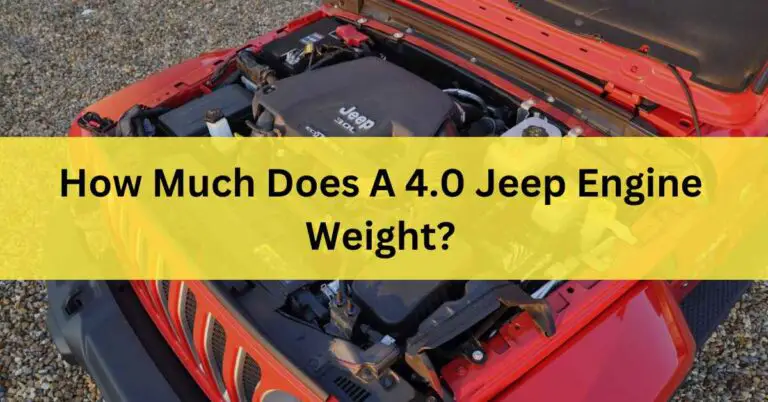 How much does a 4.0 Jeep engine weight?